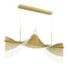 Eurofase 47126-015 Voltik 59" Matte Gold LED Chandelier
