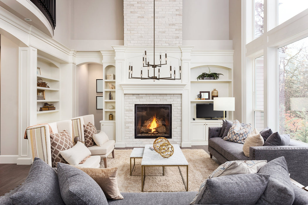 Chandelier Thesis 207366A Montclair 38 inch 12 light Forged Bronze and Natural Alabaster Chandelier THESIS