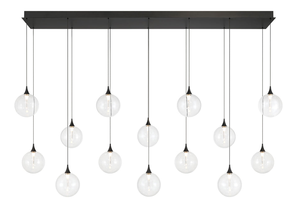 Eurofase 48939-010 Iissa 72" Matte Black LED Chandelier