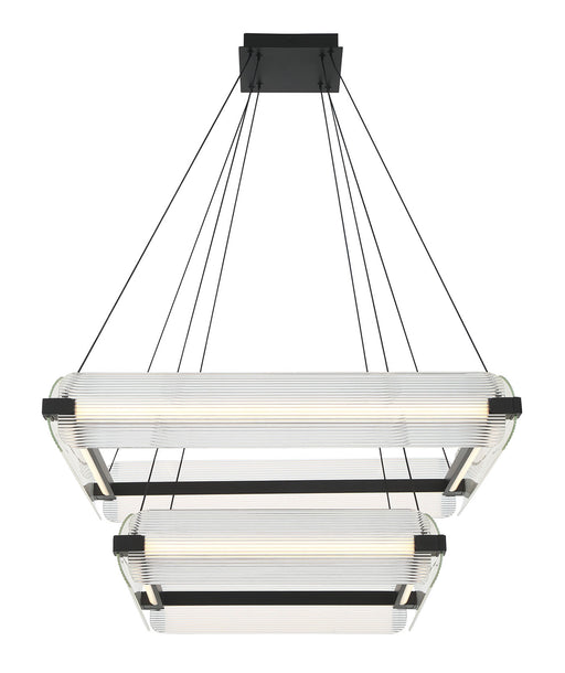 Eurofase 50054-022 Neoness 34" Matte Black LED Chandelier