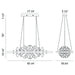Eurofase 37344-016 Clayton 43" Brushed Silver LED Chandelier
