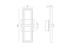 Eurofase 45725-012 Bordo 16" Matte Black LED Outdoor Wall Light