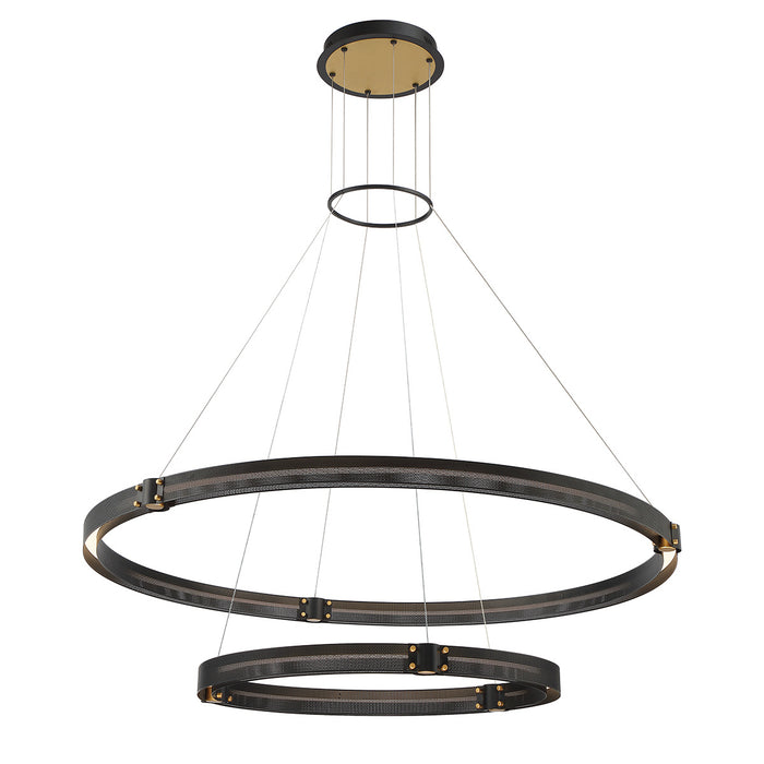 Eurofase 37385-019 Admiral 48" Gold-Black Mix LED Chandelier
