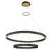 Eurofase 37385-019 Admiral 48" Gold-Black Mix LED Chandelier