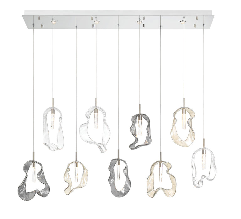 Eurofase 49239-027 Norah 51" Polished Nickel LED Chandelier
