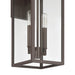 Exterior Wall Sconce Thesis 207749A Hillside 20 inch 2 light Dark Bronze Exterior Wall Sconce with Clear Glass THESIS