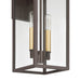 Exterior Wall Sconce Thesis 207749A Hillside 20 inch 2 light Dark Bronze Exterior Wall Sconce with Clear Glass THESIS