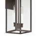Exterior Wall Sconce Thesis 207749A Hillside 20 inch 2 light Dark Bronze Exterior Wall Sconce with Clear Glass THESIS