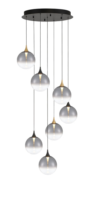 Eurofase 48930-024 Iissa 21" Gold-Black Mix LED Chandelier