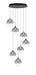 Eurofase 48930-024 Iissa 21" Gold-Black Mix LED Chandelier