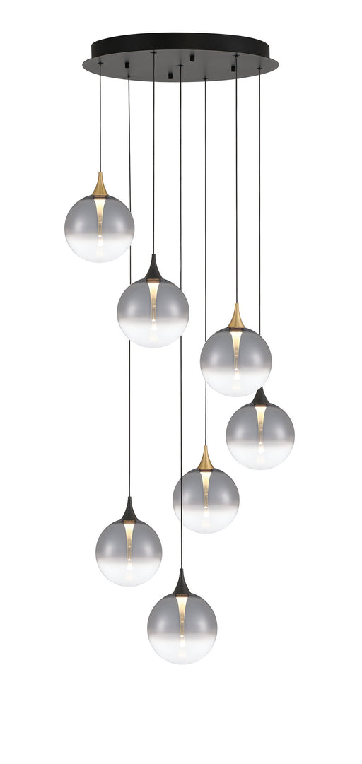 Eurofase 48930-024 Iissa 21" Gold-Black Mix LED Chandelier