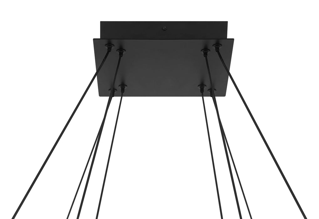 Eurofase 50054-015 Neoness 34" Matte Black LED Chandelier