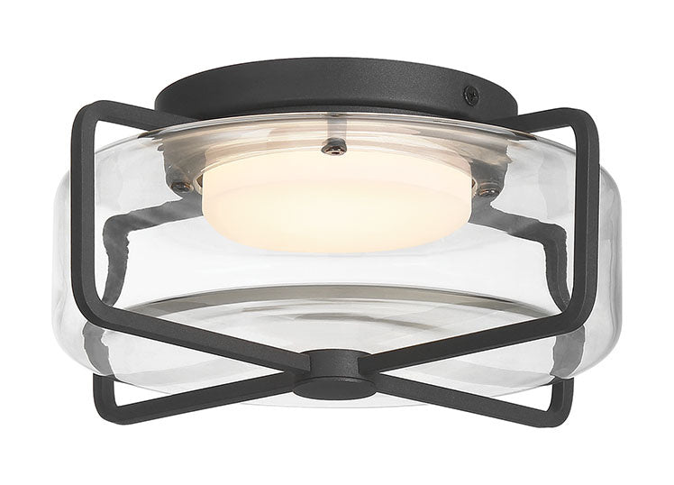 Eurofase 49906-011 Florin 10" Sand Black LED Outdoor Ceiling Light