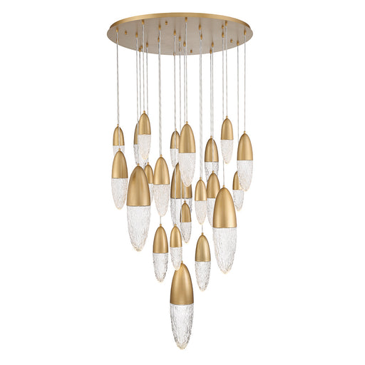 Eurofase 43860-036 Ecrou 40" Satin Gold Paint LED Chandelier