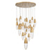 Eurofase 43860-036 Ecrou 40" Satin Gold Paint LED Chandelier