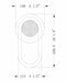 Eurofase 49259-018 Swing 10" Matte Black LED Outdoor Wall Light