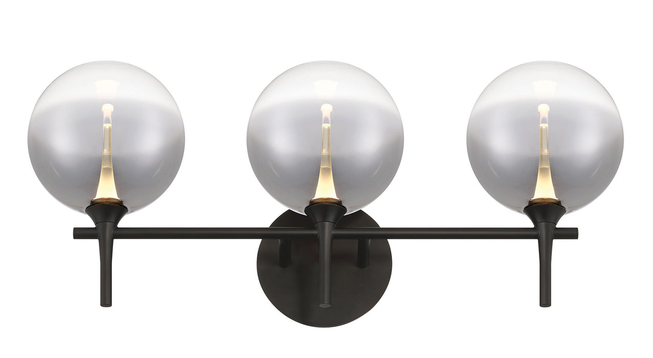 Eurofase 48915-021 Iissa 3-Light Matte Black LED Vanity Light