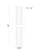Eurofase 47123-014 Fayton 14" Matte Gold LED Outdoor Wall Light