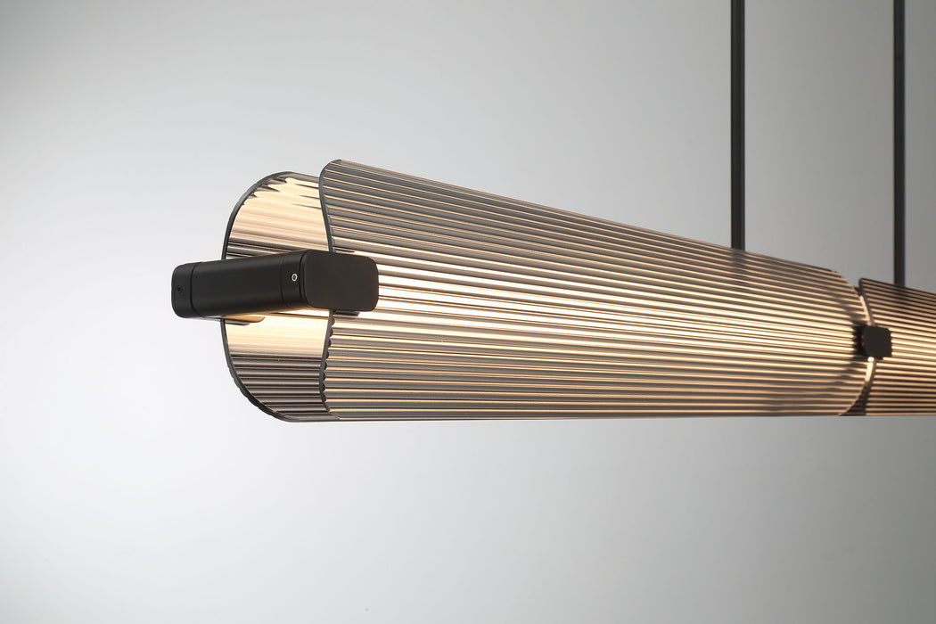 Eurofase 50056-019 Neoness 67" Matte Black LED Chandelier