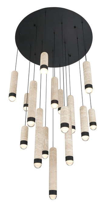Eurofase 50131-013 Cambre 32" Matte Black LED Chandelier