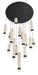 Eurofase 50131-013 Cambre 32" Matte Black LED Chandelier