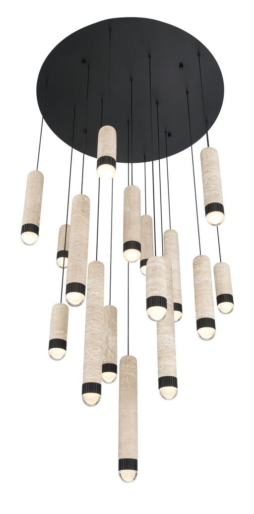 Eurofase 50131-013 Cambre 32" Matte Black LED Chandelier
