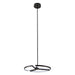 Chandelier Thesis 207766A Alfie 20 inch 3 light Textured Black 3CCT LED Chandelier THESIS