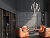 Eurofase 50131-013 Cambre 32" Matte Black LED Chandelier