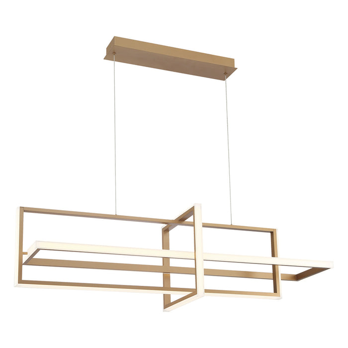 Eurofase 39324-023 Bordo 56" Satin Gold Paint LED Chandelier
