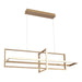 Eurofase 39324-023 Bordo 56" Satin Gold Paint LED Chandelier