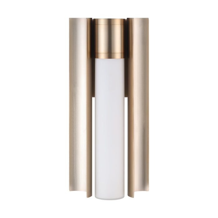 Vanity Light Thesis 207621A Colton 12 inch 1 light Champagne Gold 5CCT LED Vanity Light with Etched Opal Glass Shade THESIS