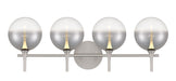 Eurofase 48917-025 Iissa 4-Light Satin Nickel LED Vanity Light
