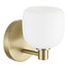 Vanity Light Thesis 206999A Valentina 5 inch 1 light Champagne Gold Vanity Light with Etched Opal Glass Shade THESIS