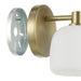 Vanity Light Thesis 206999A Valentina 5 inch 1 light Champagne Gold Vanity Light with Etched Opal Glass Shade THESIS