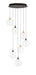 Eurofase 48930-017 Iissa 21" Gold-Black Mix LED Chandelier