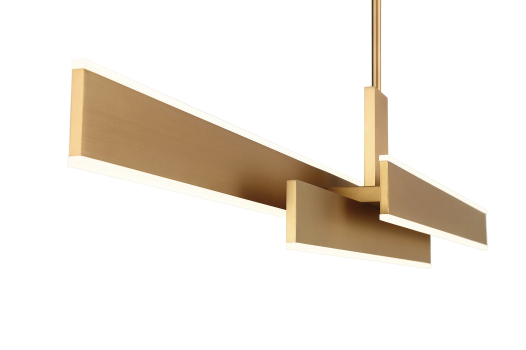 Eurofase 37064-020 Cameno 45" Matte Gold LED Chandelier