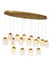 Eurofase 37194-017 Paget 44" Matte Gold LED Chandelier