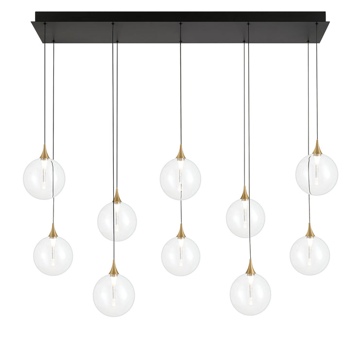 Eurofase 48932-011 Iissa 47" Gold LED Chandelier