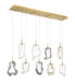 Eurofase 49239-010 Norah 51" Gold LED Chandelier