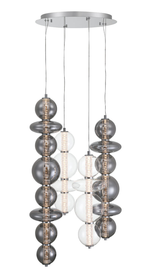 Eurofase 48960-021 Atomo 50" Chrome LED Chandelier