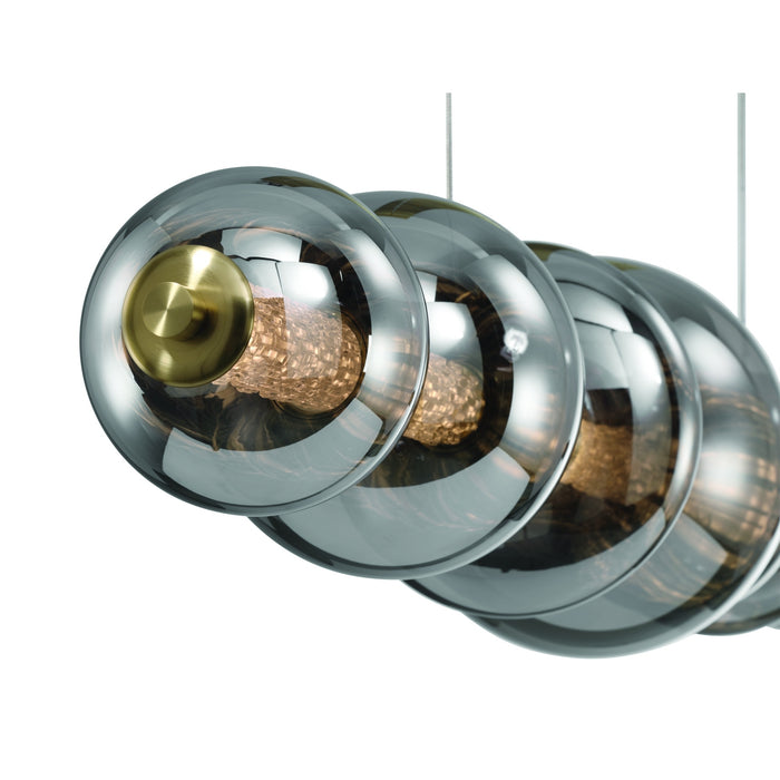Eurofase 47257-023 Atomo 74" Gold LED Chandelier