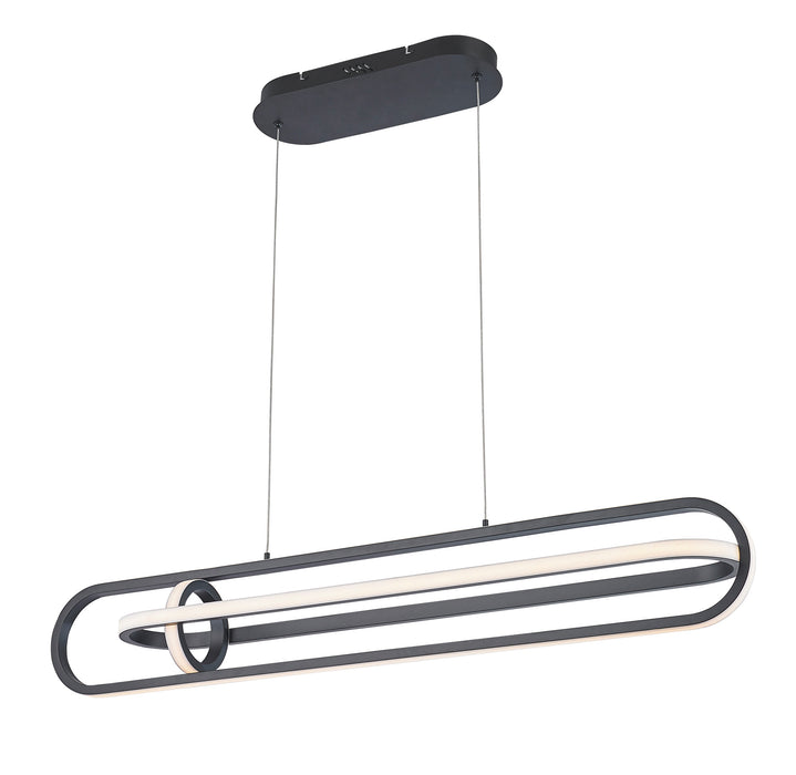 Eurofase 37039-011 Demark 42" Matte Black LED Chandelier