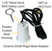 0 Halco - ACC-HKMOG-10 - Ceramic EX39 Base Adaptor 10FT 18/2 Cord & Metal Hook 1.25" Halco Lighting Technologies