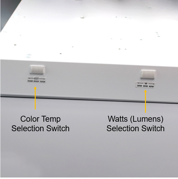 Halco - CBT-RK-24-LS-CS-UNV - 2x4 Troffer Retrofit Kit Controls Ready Lumen & Color Select 0-10V Dim product image
