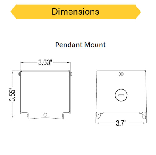 Halco - CLHB-M-PEND - Pendant Mount for Compact Linear High Bay product image