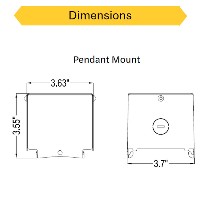 Halco - CLHB-M-PEND - Pendant Mount for Compact Linear High Bay product image