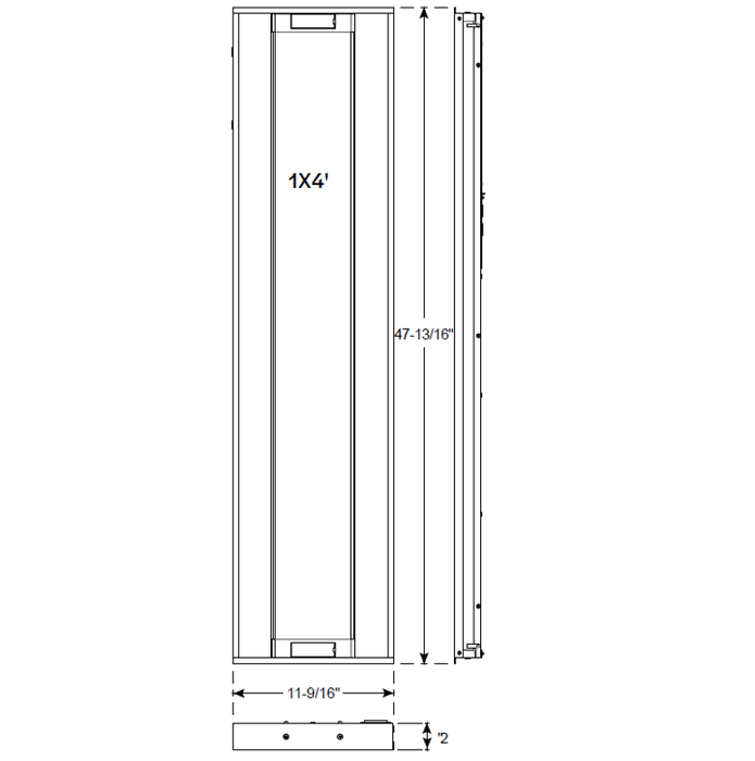 Halco - CBT-14-LS-CS-UNV - 1x4 Troffer Controls Ready Lumen & Color Select 0-10V Dim product image