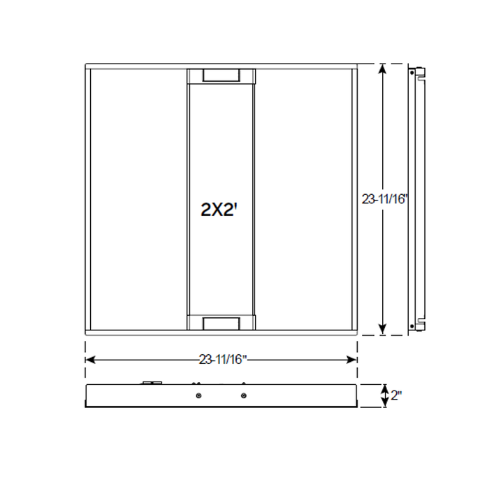Halco - CBT-22-LS-CS-UNV - 2x2 Troffer Controls Ready Lumen & Color Select 0-10V Dim product image