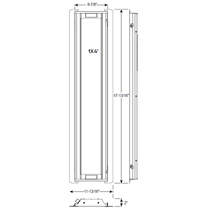 Halco - CBT-RK-14-LS-CS-UNV - 1x4 Troffer Retrofit Kit Controls Ready Lumen & Color Select 0-10V Dim product image