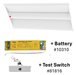 Made To Order Halco - CBT-RK-24-LS-CS-UNV-EM - 2x4 Troffer Retrofit Kit Controls Ready Lum & Color Select 0-10V Dim EM Battery Halco Lighting Technologies